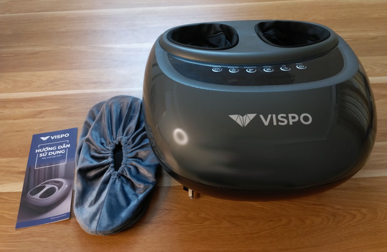 Máy Massage Chân VISPO VP-C21G - Máy Massage Lòng Bàn Chân, Mu Bàn Chân Công Nghê Hiện Đại, Xoa Bóp, Trườm Ấm Thư Giãn, giải tỏa Căng Thằng Mệt Mỏi