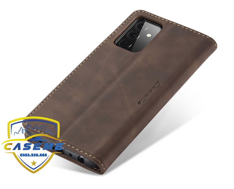 Bao da cao cấp dành cho Samsung A12, Samsung A52, Samsung A52s Samsung A72 dạng ví Caseme - Hàng Nhập Khẩu
