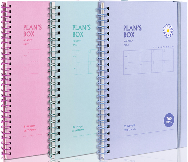 Sổ Tay Ghi Chép Gáy Lò Xo 60 Trang Khổ B5 Deli - 24201