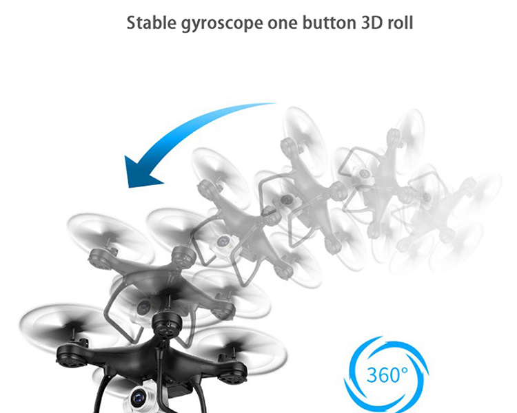 Drone Mini Máy Bay 4 Cánh Điều Khiển Từ Xa TXD - 8S - Có Cam (Tự Cân Bằng) - Giao Màu Ngẫu Nhiên