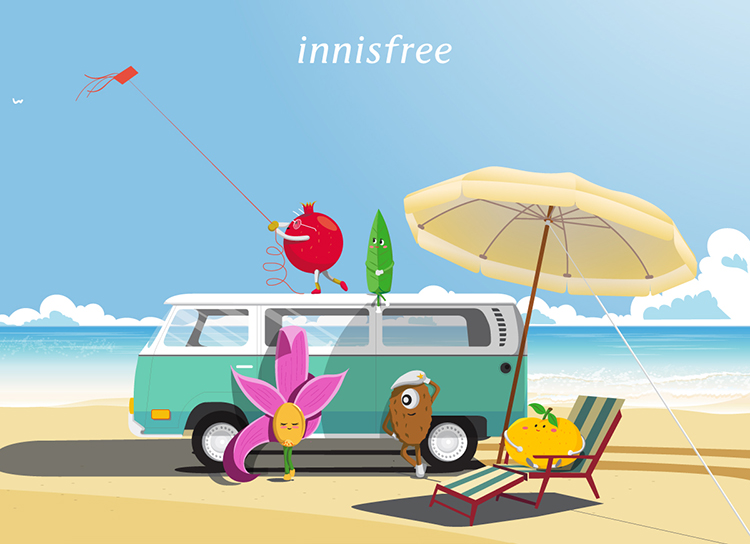 Bộ sản phẩm dưỡng ẩm và chăm sóc da toàn diện innisfree Basic Set Summer Vibe Box #1 - 278001881