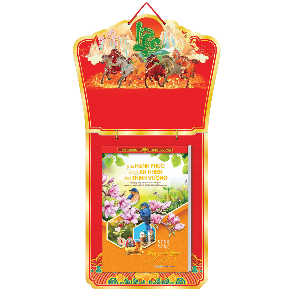 Lịch Tết 2026 - Bloc Cực Đại Trọn Bộ (25 X 35 cm)