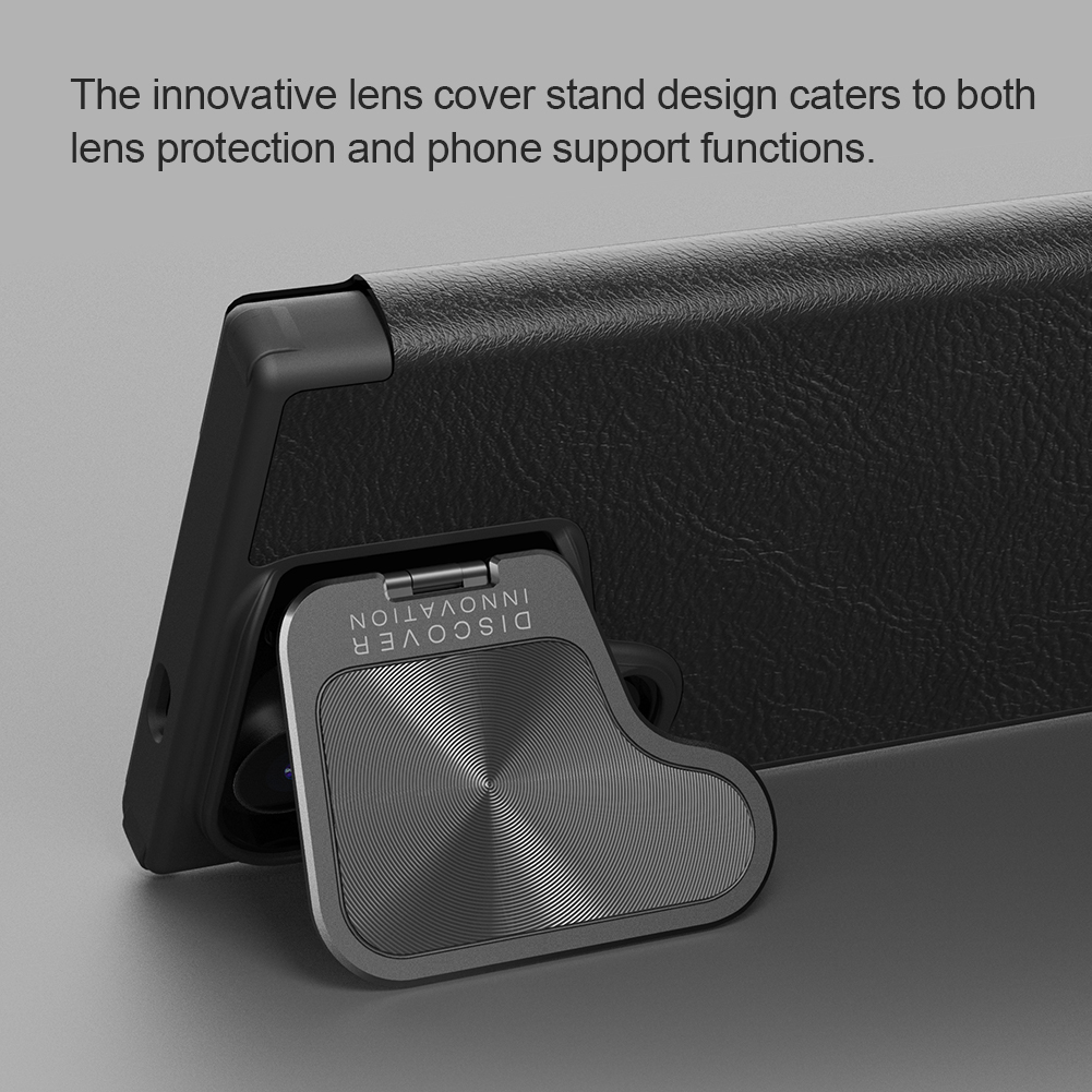 Ốp Lưng Nillkin Qin Prop Leather Case cho Samsung Galaxy S24 Ultra - Hàng Chính Hãng