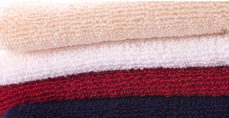 Bộ 4 Khăn Cotton Rửa Mặt Gold - Đỏ / Xanh / Tím / Vàng (38cm x 64cm)