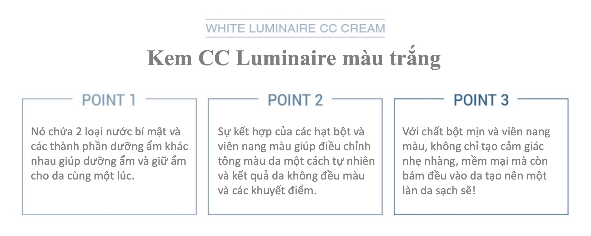 KEM TRANG ĐIỂM NOTS WHITE LUMINAIRE CC CREAM 7