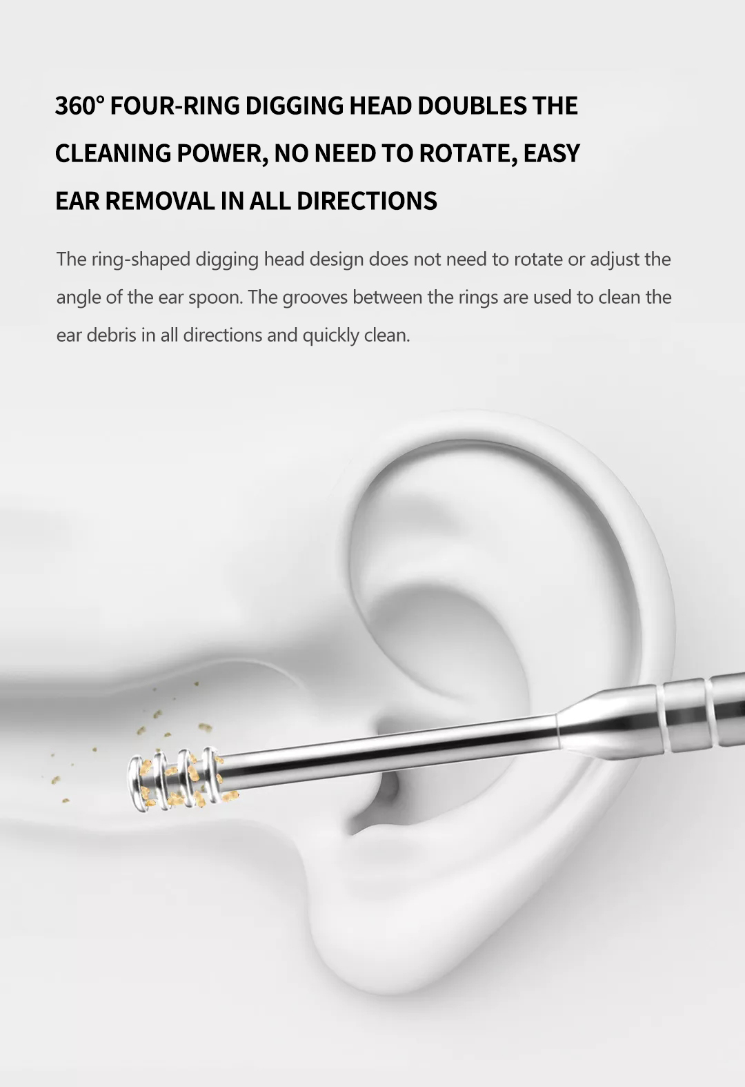 Bộ bấm móng tay 4 món chống văng Xiaomi Huohou HU0210 Bộ dụng cụ cắt móng tay 4 trong 1