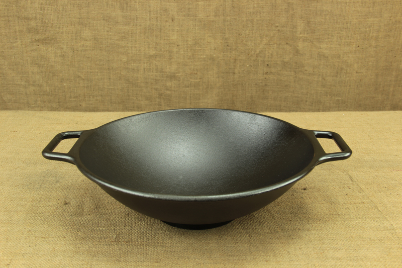 Chảo gang Lodge kiểu Wok lòng sâu 35.5 cm