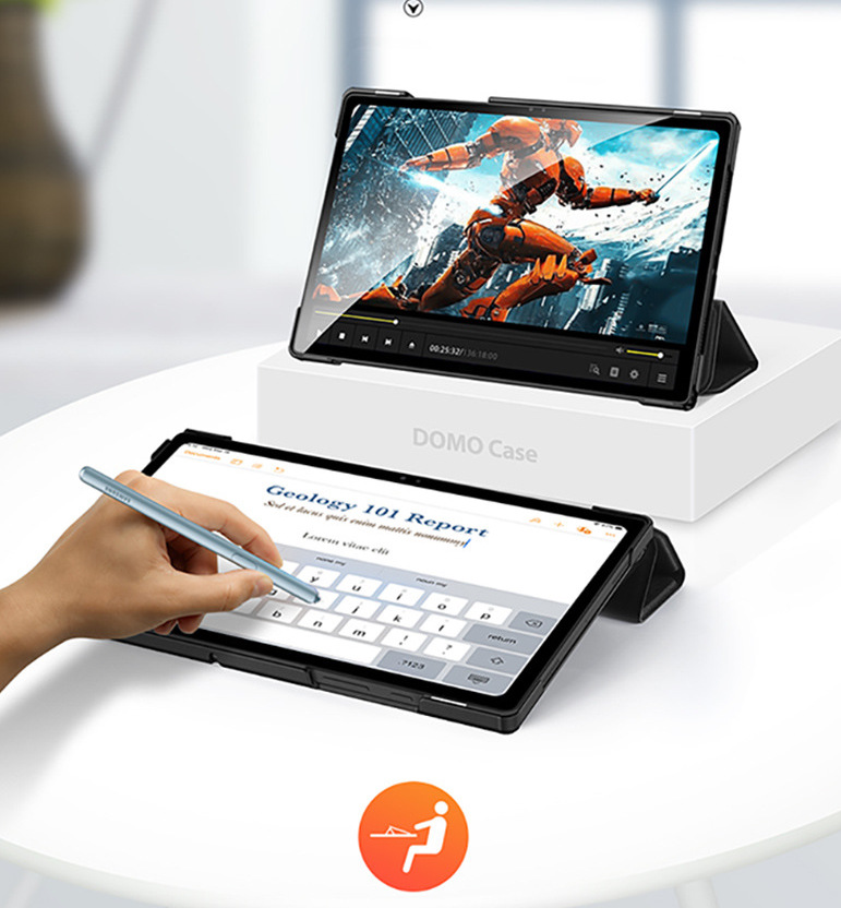 Bao da chống sốc cho Samsung Galaxy Tab A8 2022 thương hiệu DUX DUCIS Domo Series cao cấp - Hàng nhập khẩu. 