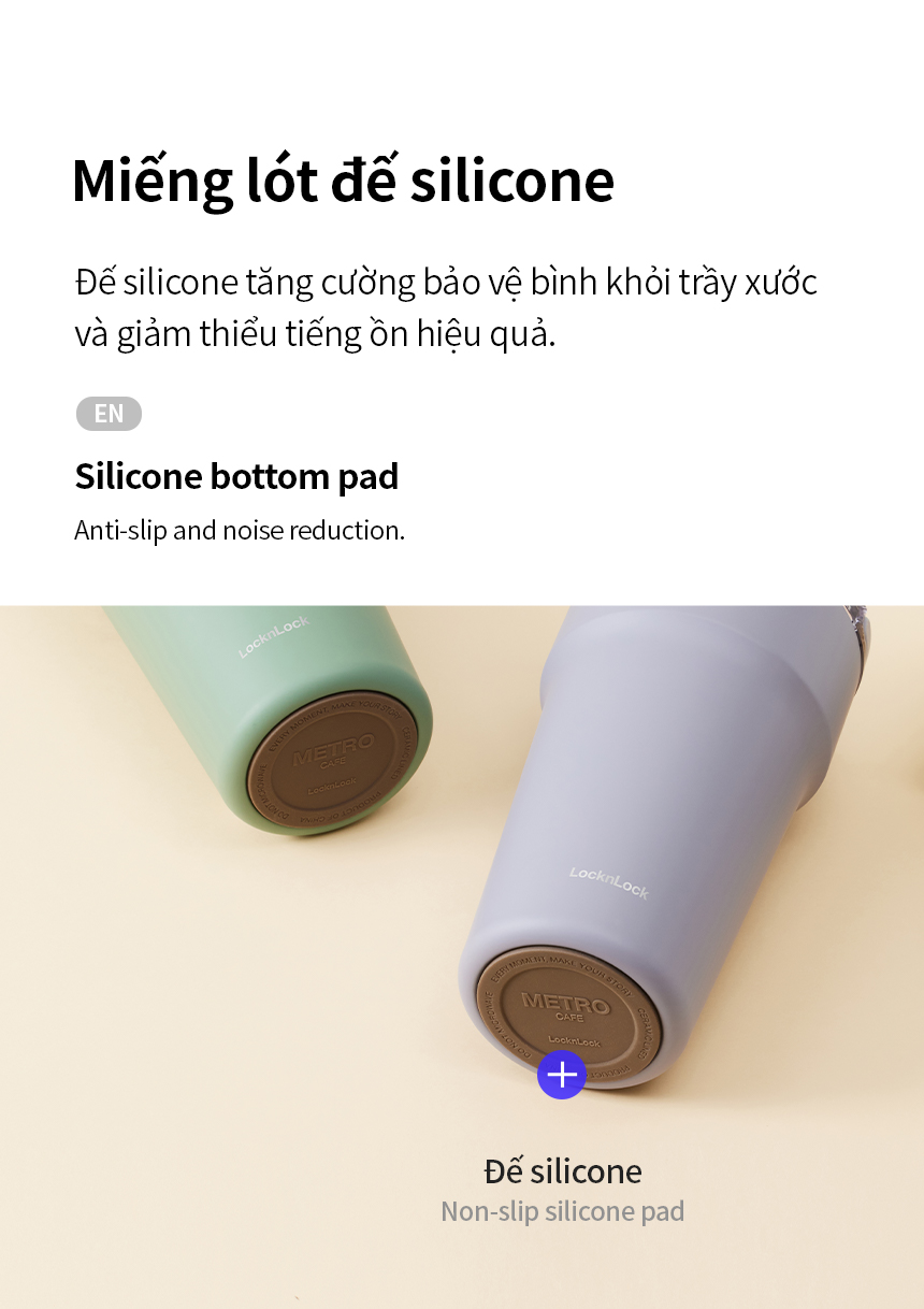 Ly Giữ Nhiệt Locknlock LocknLock LHC4416 710ml, LHC4419 900ml Thép Phủ Sứ, Hàng Chính Hãng, Kèm Ống Hút - JoyMall