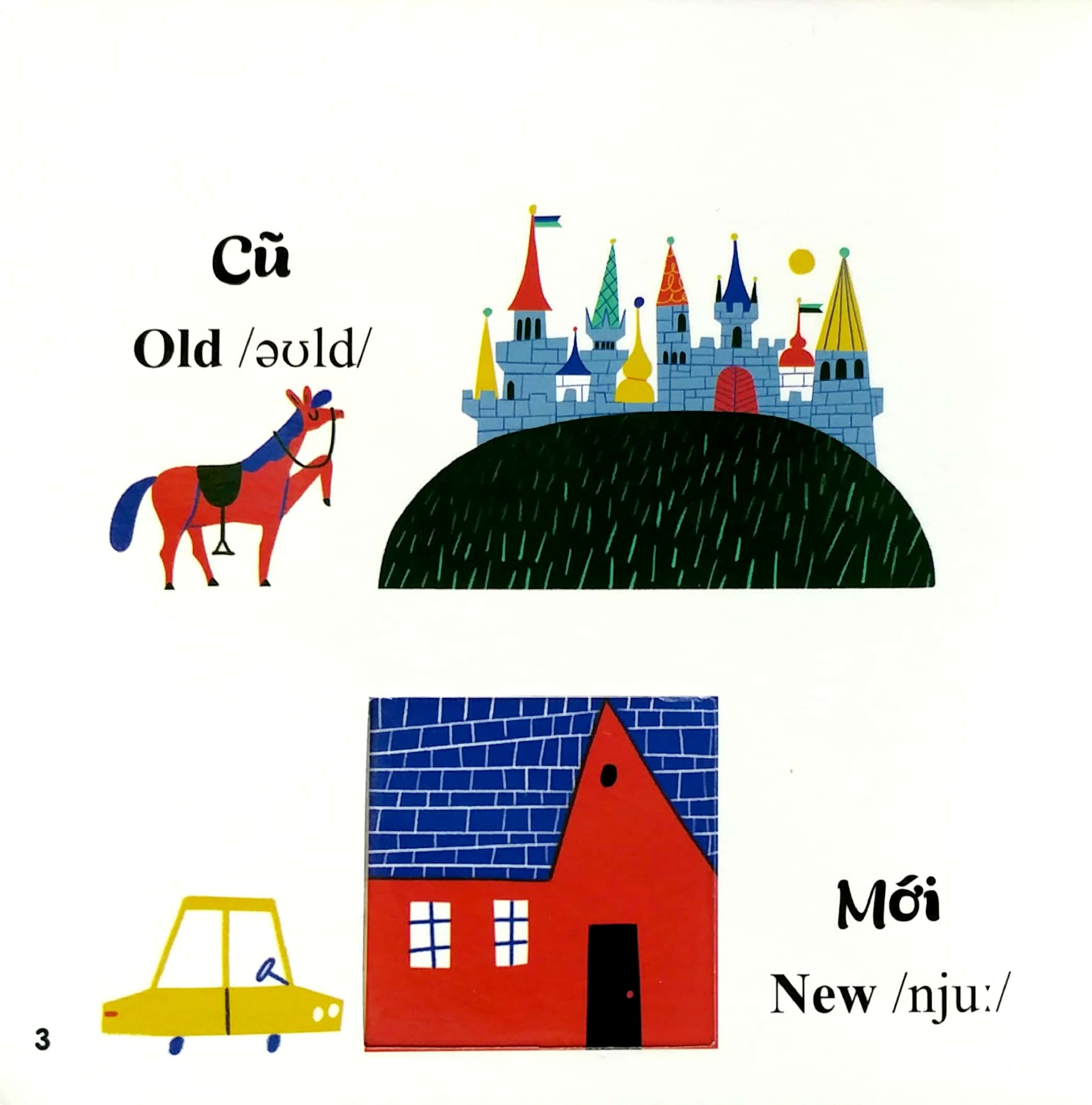 Sách Đục Trổ Thông Minh - Những Từ Vựng Đầu Đời Của Bé - My First Words- Sự Tương Phản - Opposites