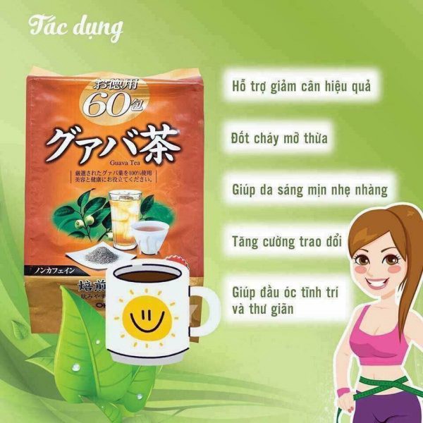 Combo Giấm đen hỗ trợ giảm cân Orihiro và Trà ổi hỗ trợ giảm cân Orihiro Nhật Bản