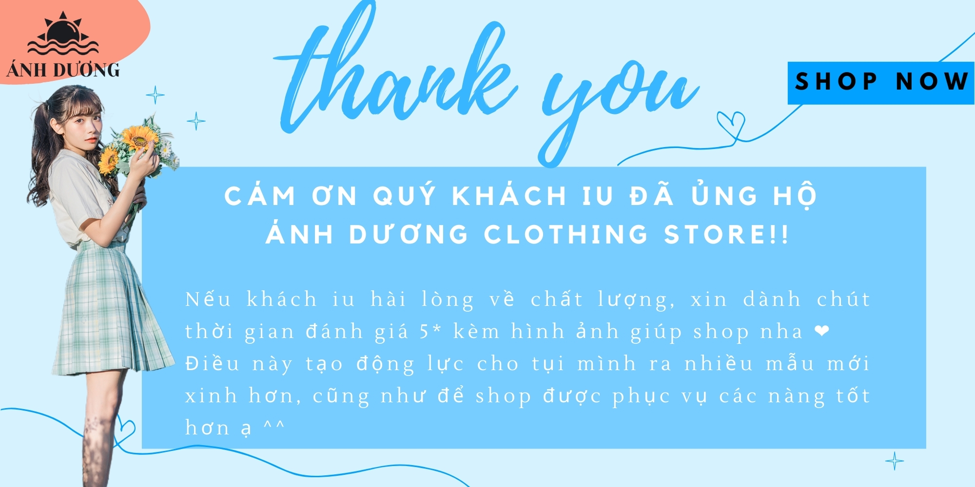 Mua hàng ở Ánh Dương Clothing