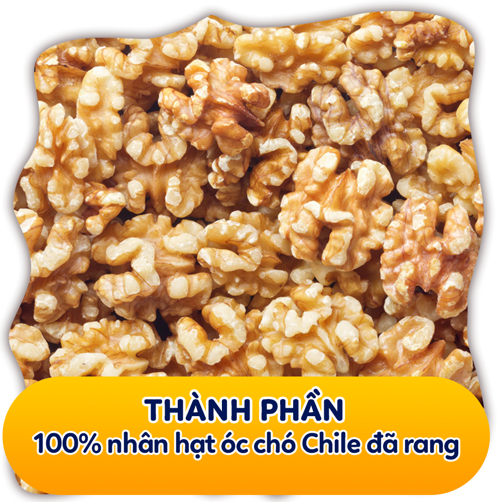 Nhân Hạt Óc Chó Vàng Pams,Hạt Óc Chó Chile Tách Vỏ Tốt Cho Mẹ Bầu và Trí Nhớ , Chất Lượng Cao, Giòn Béo, Thơm Ngon