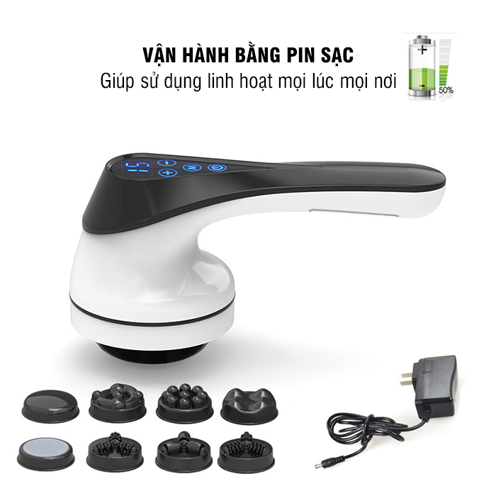 Máy massage cầm tay pin sạc Puli PL-665DC