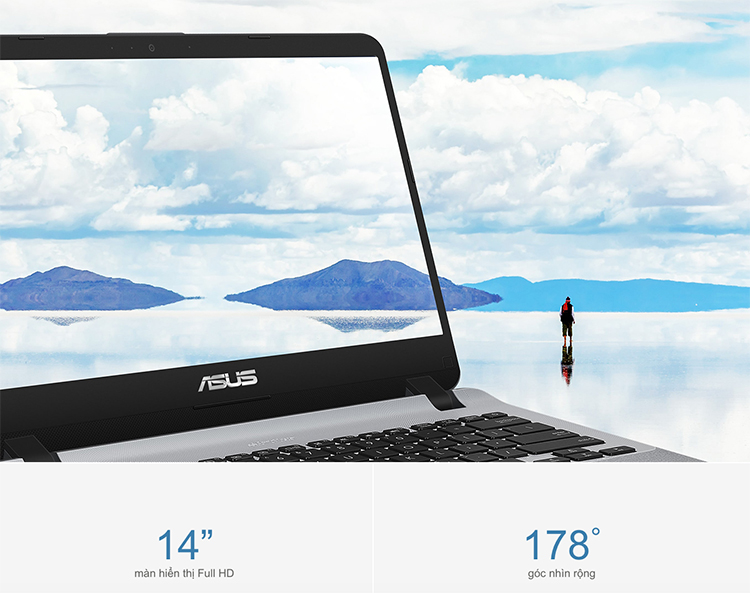 Laptop Asus VivoBook X407UA-BV344T Core i3-8130U/ Win10 (14 inch HD) - Hàng Chính Hãng Laptop Asus VivoBook X407UA-BV344T Core i3-8130U/ Win10 (14 inch HD) - Hàng Chính Hãng