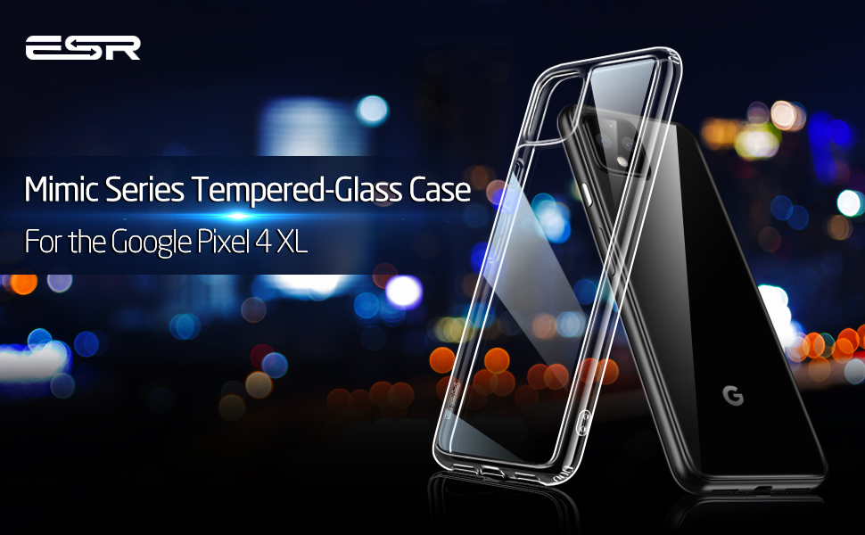 Ốp lưng Google Pixel 4 ESR Mimic Tempered Glass- hàng chính hãng