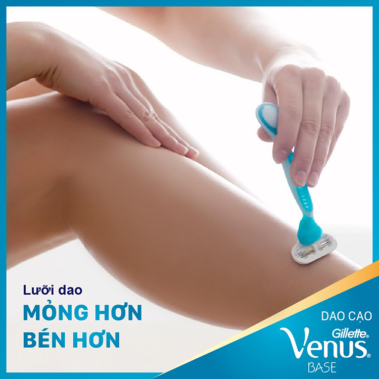 Combo Dao Cạo Gillette Venus Base Cho Nữ (2 Lưỡi / Vỉ)