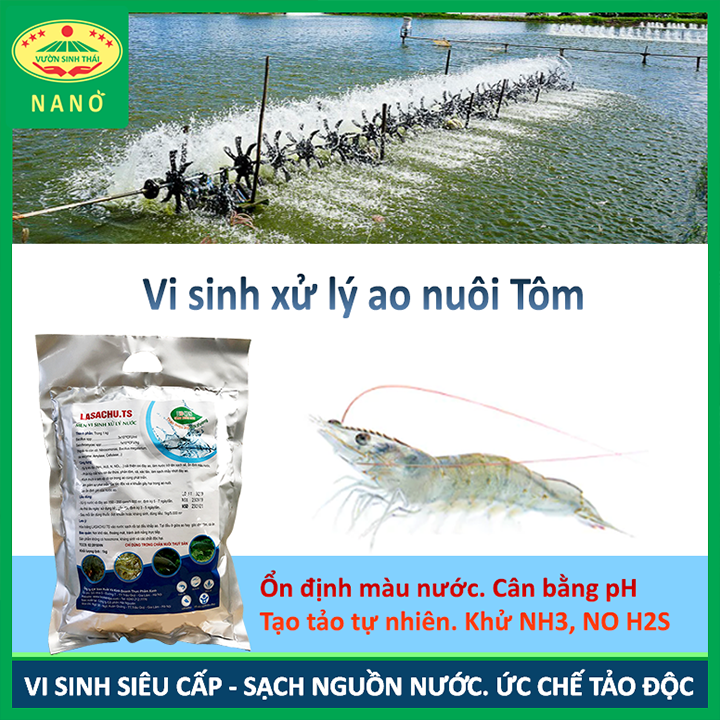 LASACHU - Vi sinh xử lý ao nuôi Tôm, Cá..