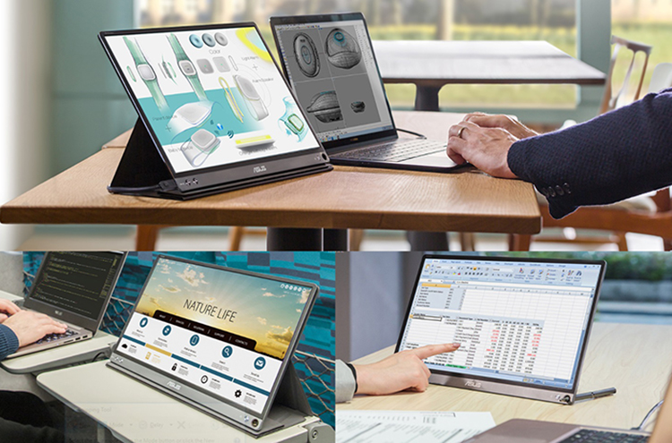 Màn Hình Di Động Asus ZenScreen MB16AC 16inch Full HD 5ms 60Hz IPS USB Type-C - Hàng Chính Hãng