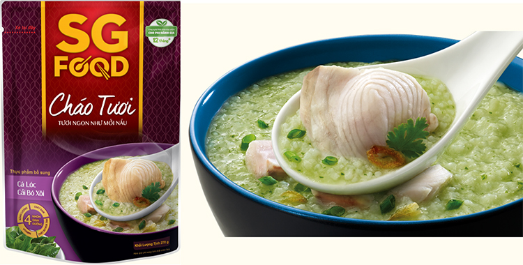 Lốc 5 Túi - Cháo Tươi 270g, Thịt Bằm, Sườn Non, Lươn, Cá Lóc, Cá Hồi