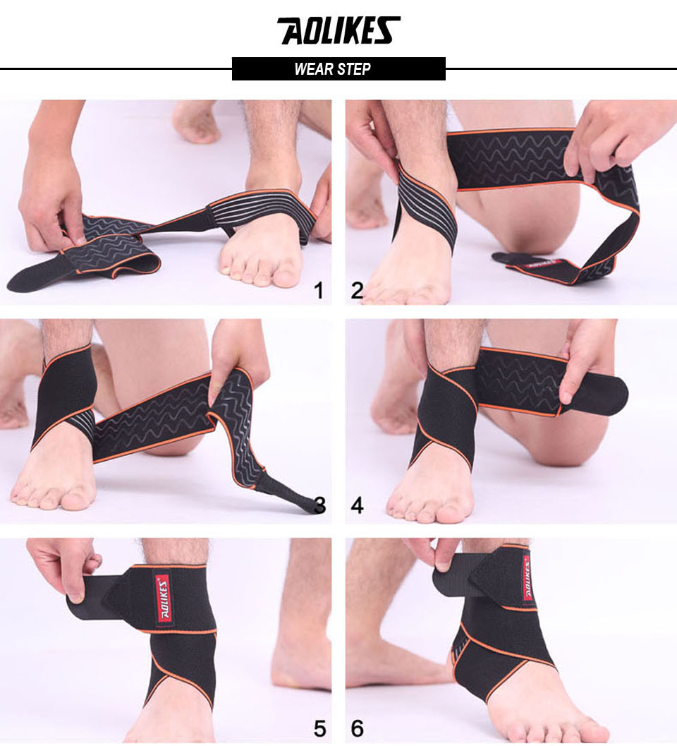 Bộ 2 Băng Đai Quấn Cổ Chân Bảo Vệ Mắt Cá Chân, Khớp Cổ Chân Sport Ankle Protector AOLIKES YE-1527