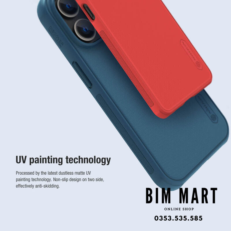 Ốp lưng chính hãng Nillkin dành cho iPhone 14 Pro Max dạng sần - Hàng Nhập Khẩu