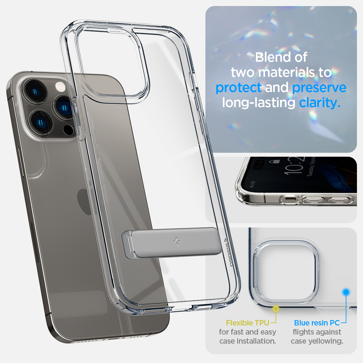 Ốp Lưng dành cho iPhone 14 Pro Max/ 14 Pro Spigen Ultra Hybrid S Case - Hàng Chính Hãng
