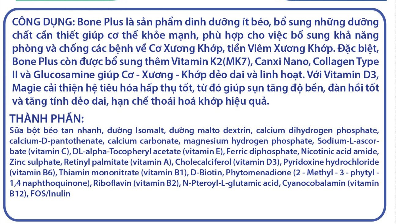 sữa bột dinh dưỡng stasure_bone plus giúp cơ sụn khớp dẻo dai linh hoạt (400g)_nutriplus_stbl23 1