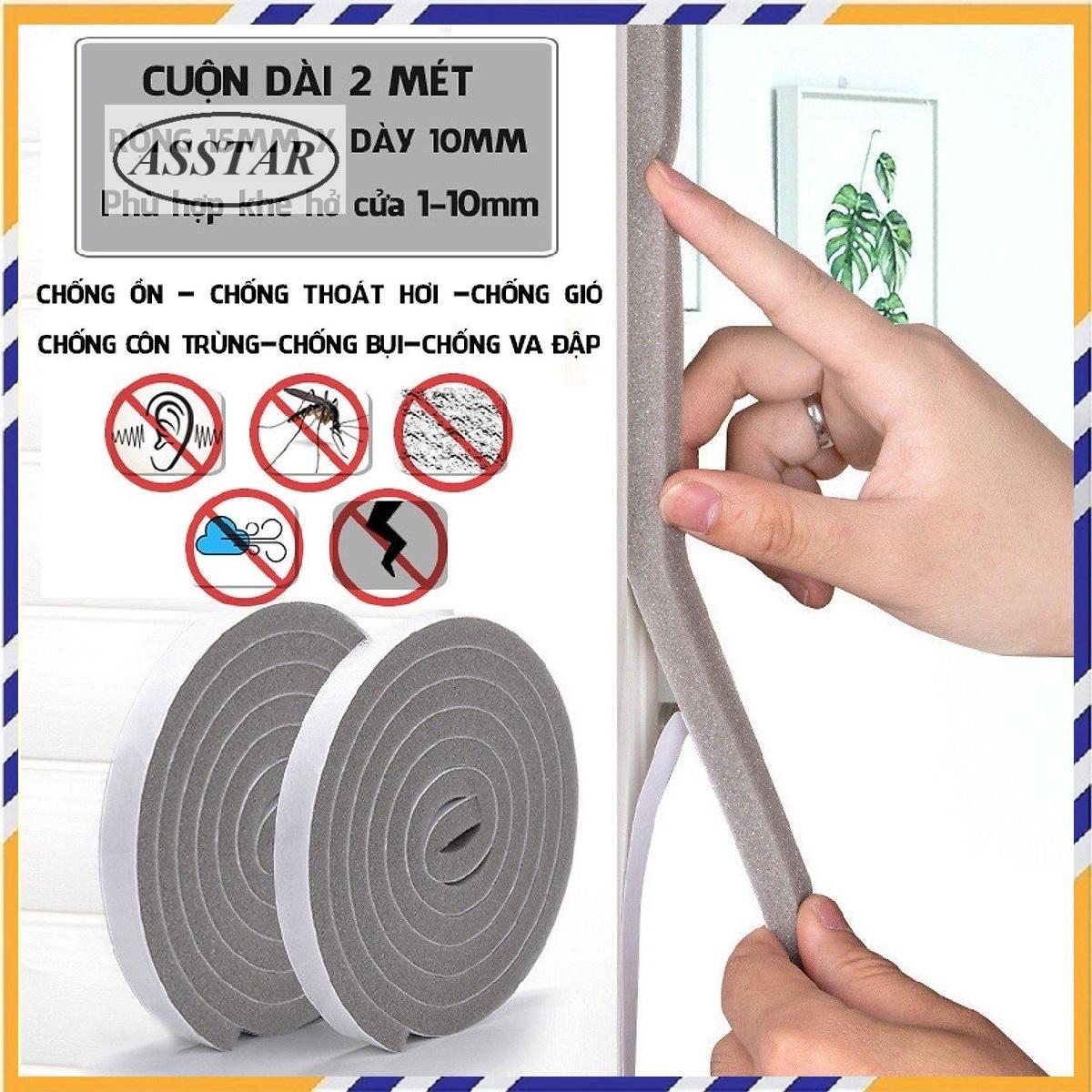 Ron Chặn Khe Cửa, Xốp Chặn Khe Cửa, Ngăn Gió, Bụi, Côn Trùng, Cách Âm, Mút Dán Khe Cửa