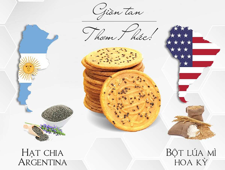 Bánh Wafer Hạt Chia Lai Phú Mr Coop (88g)
