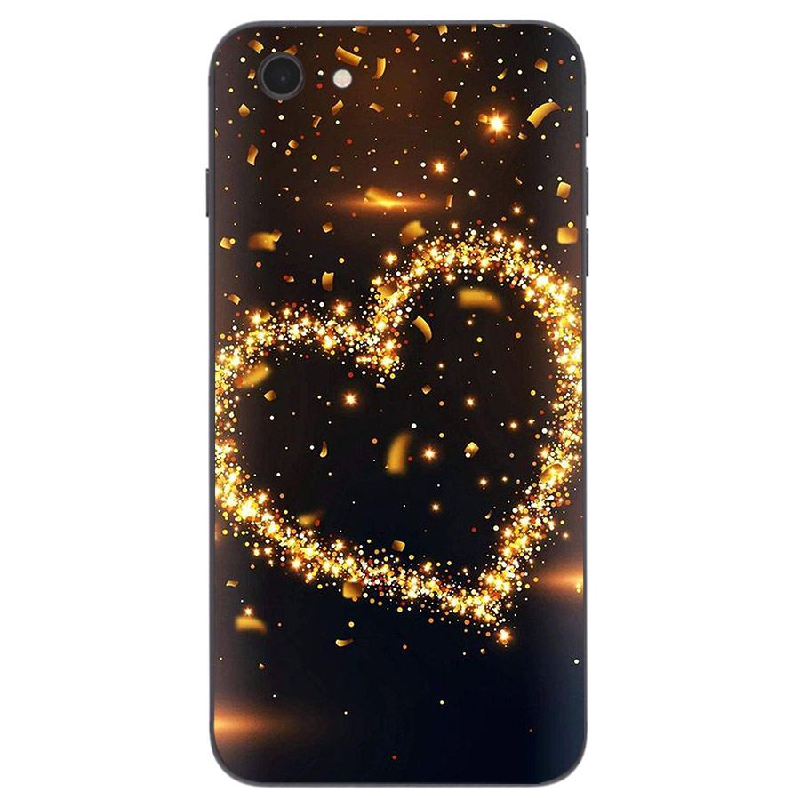 Ốp lưng cứng viền dẻo dành cho điện thoại iPhone 5/5s/se - trái tim tình yêu MS LOVE012