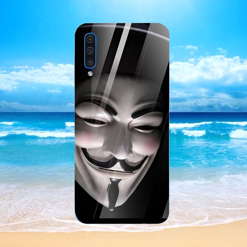 Ốp điện thoại kính cường lực cho máy Samsung Galaxy A7 2018/A750 - hacker MS HKE003
