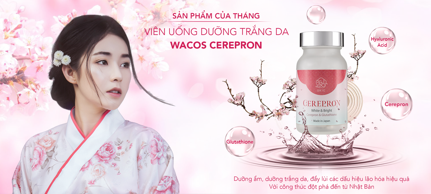 Viên Uống Trắng Da Wacos Cerepron Sự Lựa Chọn Hoàn Hảo Cho Làn Da Tươi Sáng