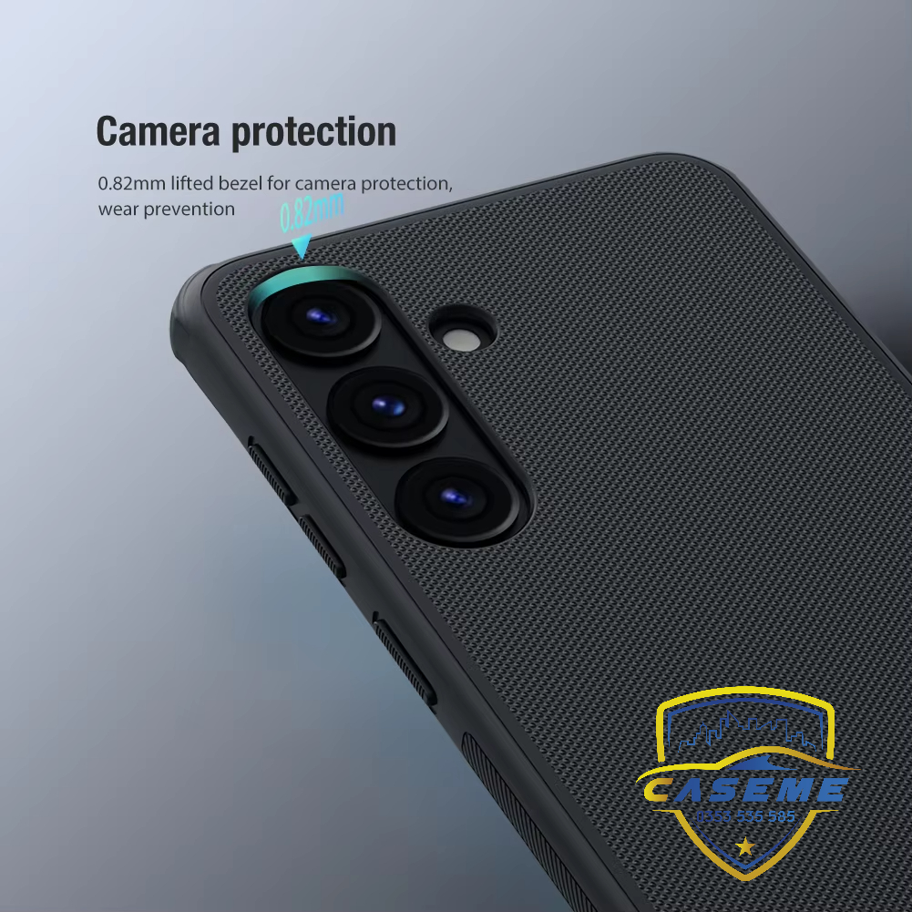 Ốp lưng cho Samsung S24 Ultra, Samsung S24 Plus, Samsung S24 hiệu NILLKIN Super Frosted Shield lưng sần viền mềm, bảo vệ camera, chống sốc, chống trơn, chống vân tay cao cấp - Hàng chính hãng.