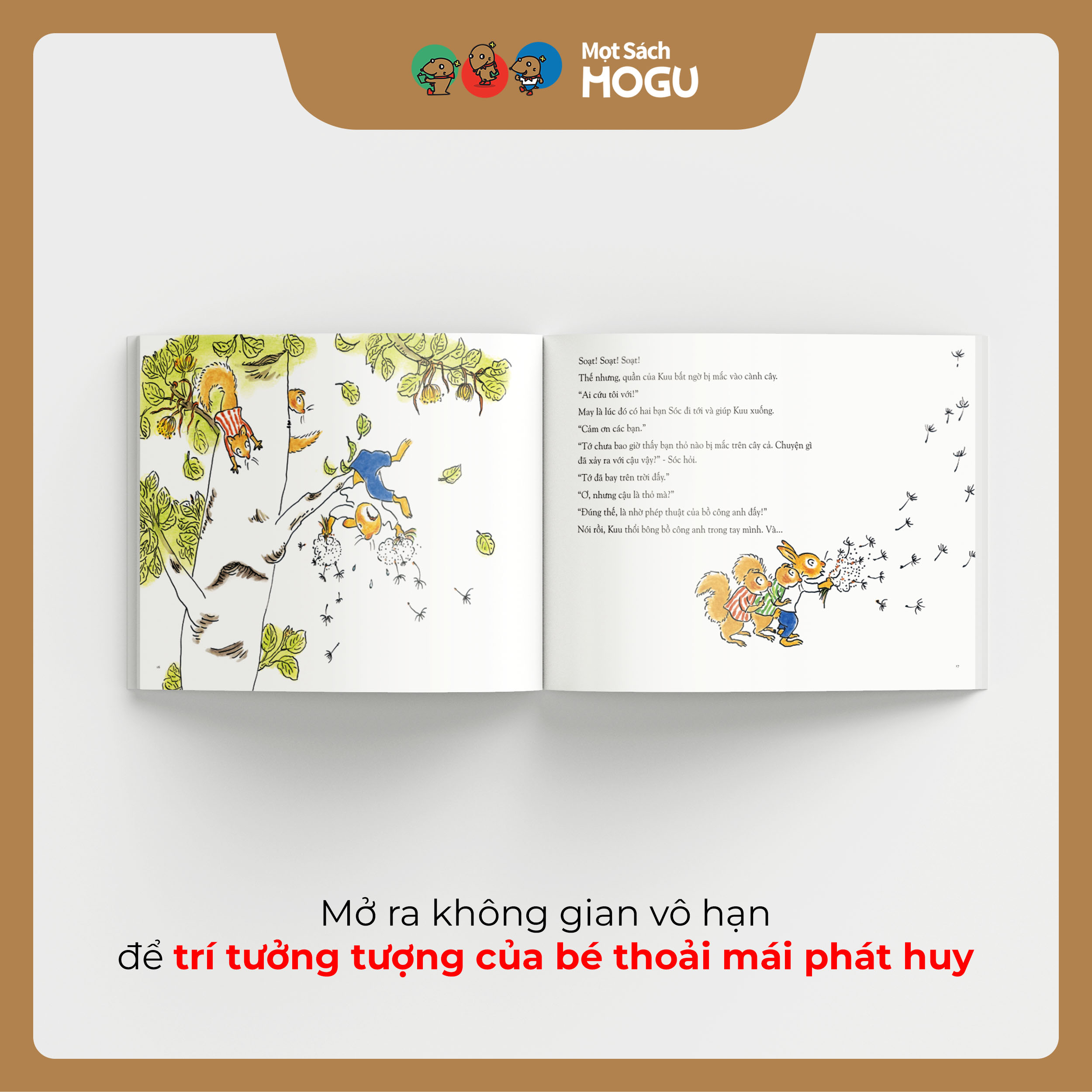 Truyện Ehon bé 3-4-5 tuổi -Phép thuật của Bồ Công Anh