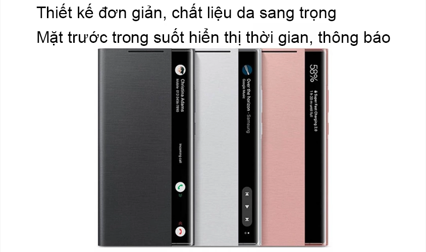 Bao Da Clear View Cover Samsung Galaxy Note 20 Ultra - Hàng Chính Hãng