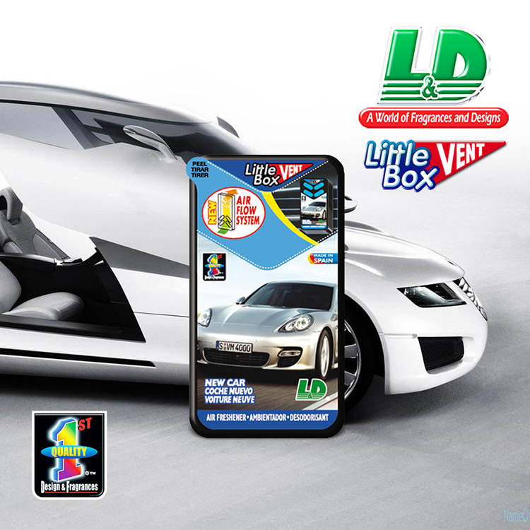 Hộp thơm ghim máy lạnh L&D LITTLE BOX New Car 5ml