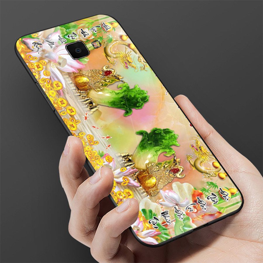 Ốp kính cường lực cho điện thoại Samsung Galaxy A50 - thần tài kim MS TTKIM079