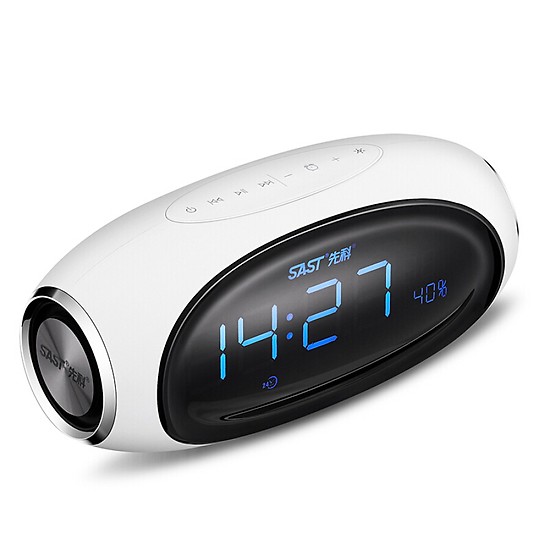 SAST A18 Green Wireless Bluetooth Speaker Smart Clock Alarm Subwoofer Mobile Computer Small Speaker