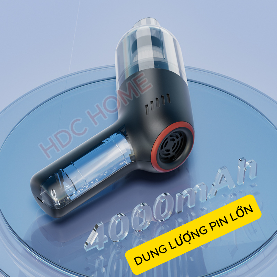 Máy Hút Bụi Cầm Tay Không Dây Đa Năng, Lực Hút 9000Pa, Pin 4000 mAh, Máy Hút Bụi Giường Nệm, Ô Tô, Máy Tính - HÀNG CHÍNH HÃNG