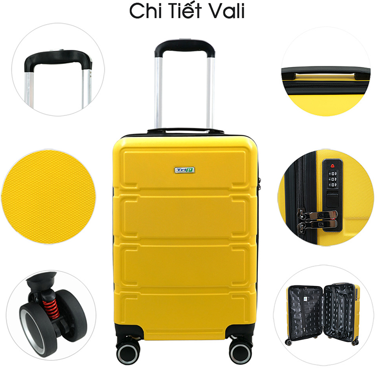 Vali Nhựa Kéo Du Lịch Trip P806 Size 20inch (50cm)
