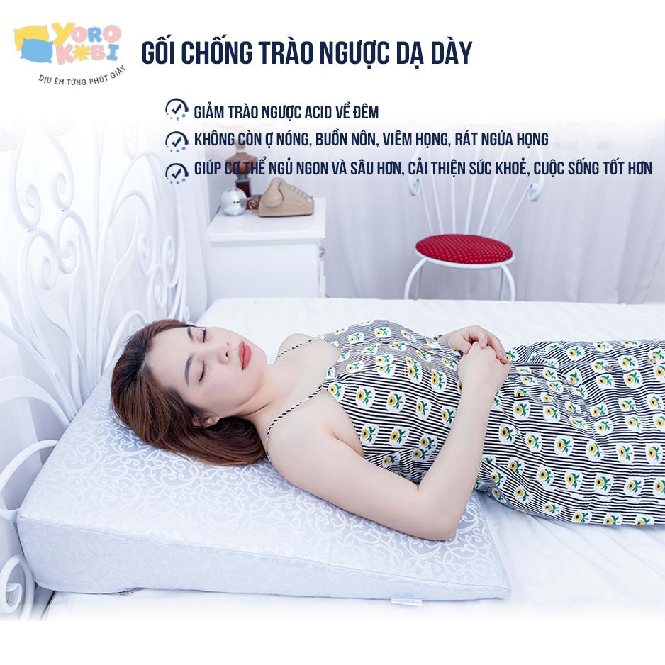 gối chống trào ngược dạ dày yorokobi giúp giảm ợ chua, trào ngược, xoang chống ngáy 4