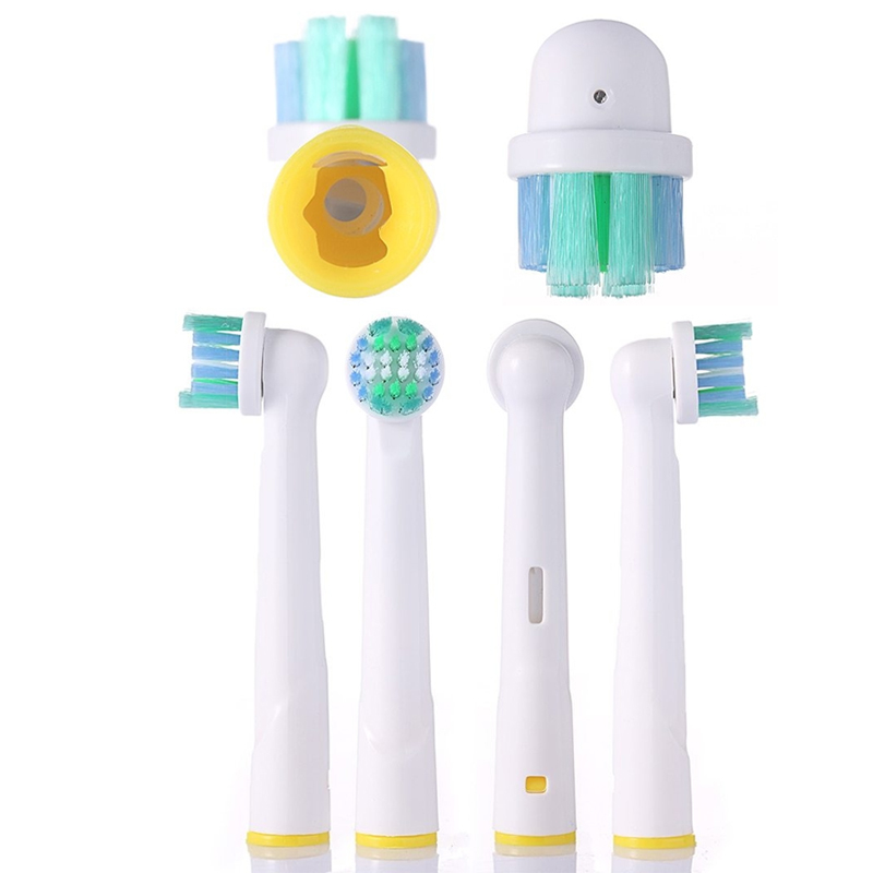 bộ 4 đầu bàn chải đánh răng điện cho mọi loại máy braun oral b làm sạch kẽ răng, răng nhiều mảng bám - xuất xứ anh 11