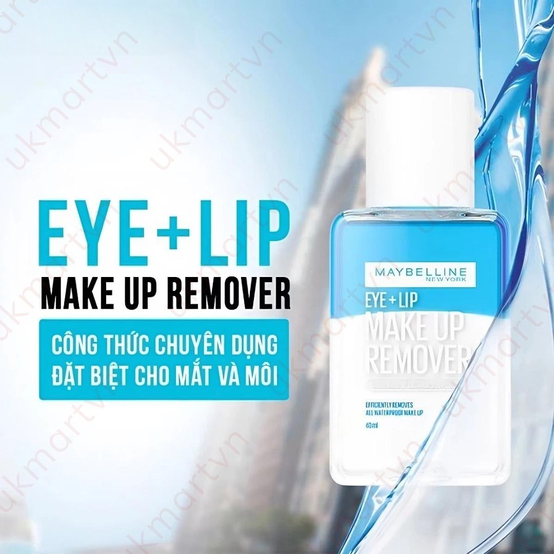 Tẩy Trang Mắt Môi Chuyên Dụng Maybelline New York Eye & Lip Makeup Remover 40ml