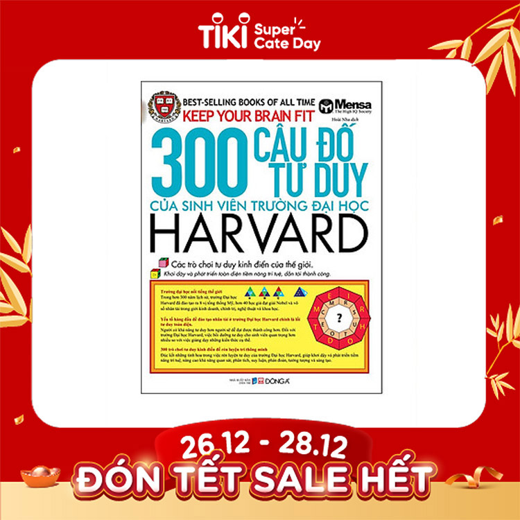 300 Câu Đố Tư Duy Của Sinh Viên Trường Đại Học Harvard