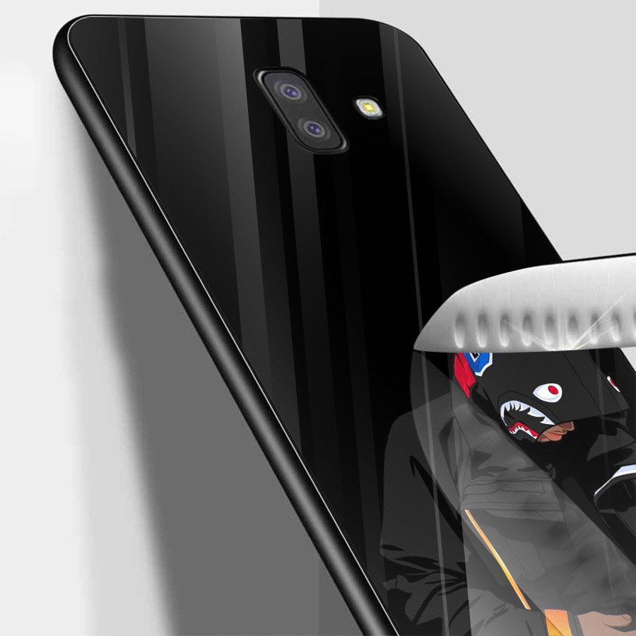 Ốp điện thoại kính cường lực cho máy Samsung Galaxy J6 PLUS - Phong cách MS ACJTU004