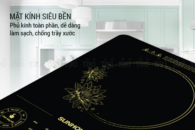 Bếp Điện Từ Cảm Ứng Sunhouse SHD6865 (2200W) - Kèm Nối Lẩu - Hàng Chính Hãng