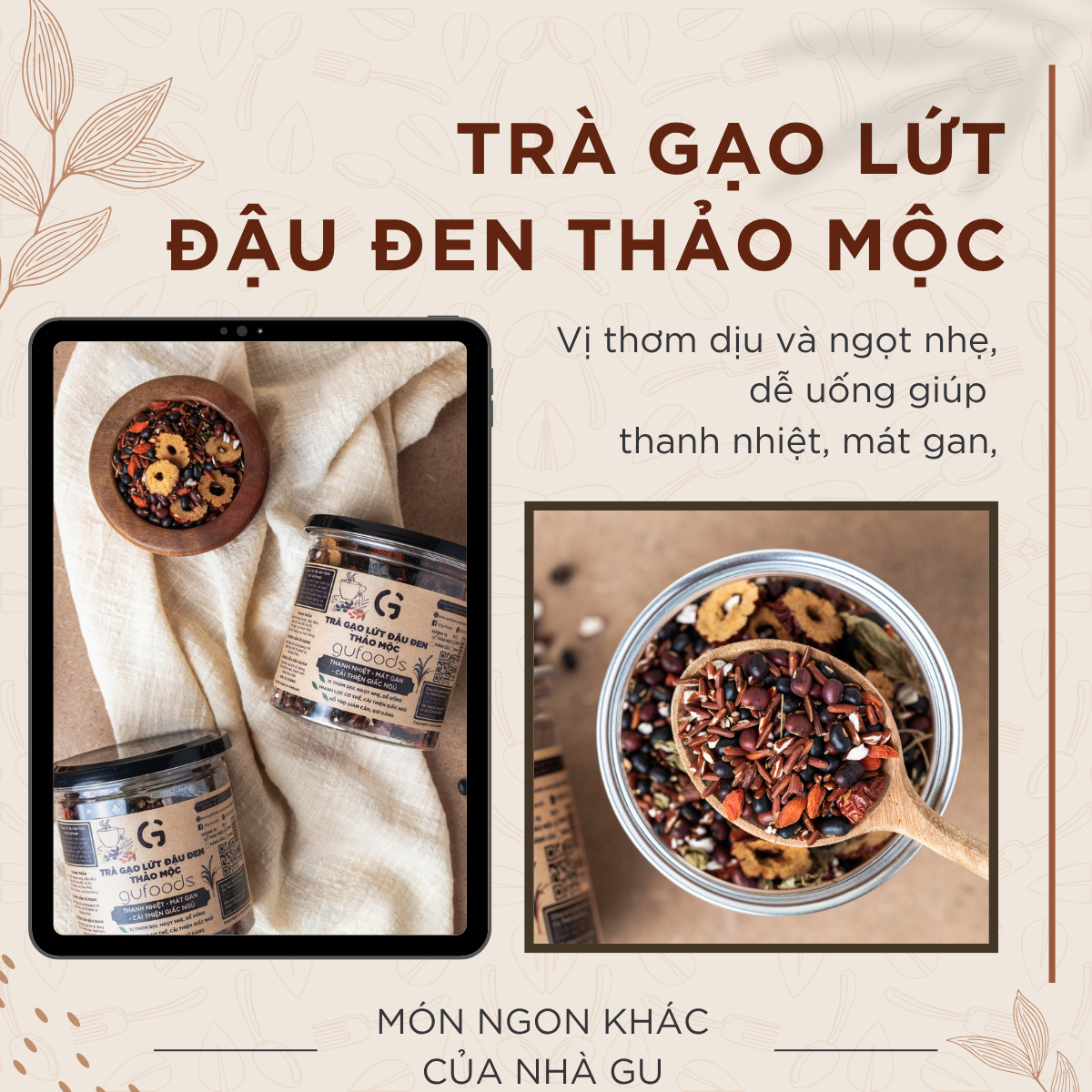 Bánh gạo lứt GUfoods - Không chiên dầu, Không đường, Từ gạo và ngũ cốc nguyên hạt, Lành mạnh, Phù hợp Eat clean, Ăn vặt healthy, Thực dưỡng, Tập gym, Thuần chay, Đa dạng hương vị (túi 300g = 30 bánh)