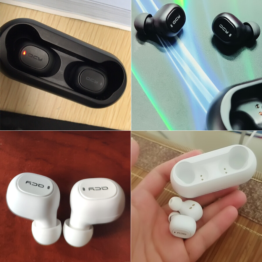 Xiaomi QCY T1C Youth Version Mini Dual V5.0 Wireless Earphones BT Earphones 3D Stereo Sound Earbuds with Dual Microphone and Charg