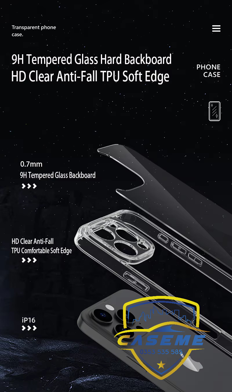 Ốp lưng cho iPhone 16 Pro Max, iPhone 16 Pro, iPhone 16 Plus, iPhone 16 hiệu LIKGUS trong suốt bảo vệ camera, chống ố, chống sốc cao cấp - Hàng chính hãng.